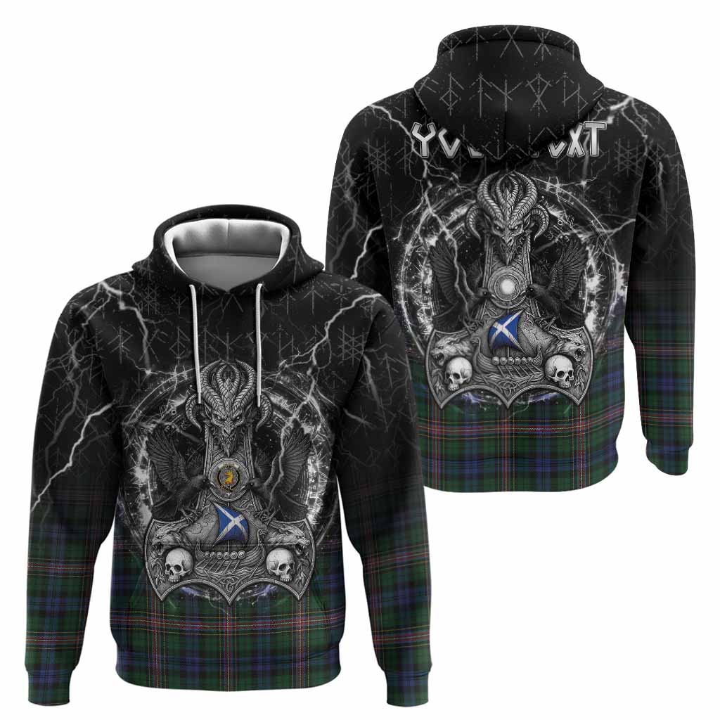 Allison Tartan Crest Hoodie Celtic Odin's Raven Legacy