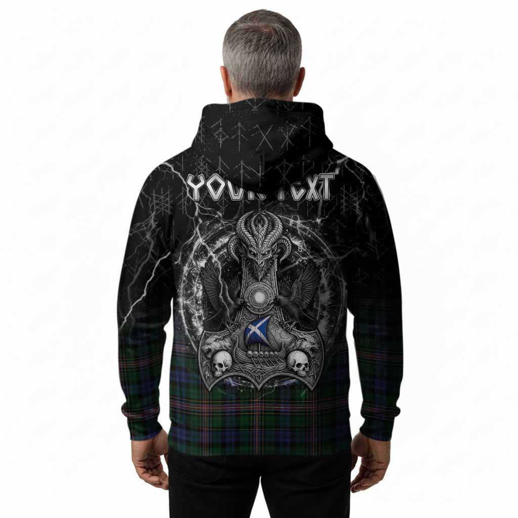 Allison Tartan Crest Hoodie Celtic Odin's Raven Legacy