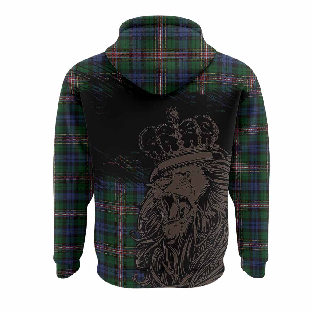 Allison Tartan Crest Hoodie Crowned Lion Heritage Style