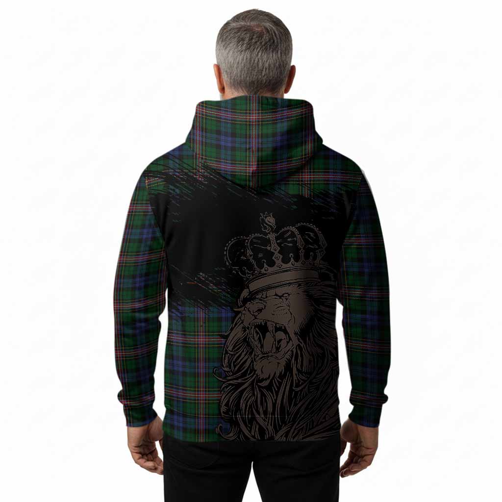Allison Tartan Crest Hoodie Crowned Lion Heritage Style