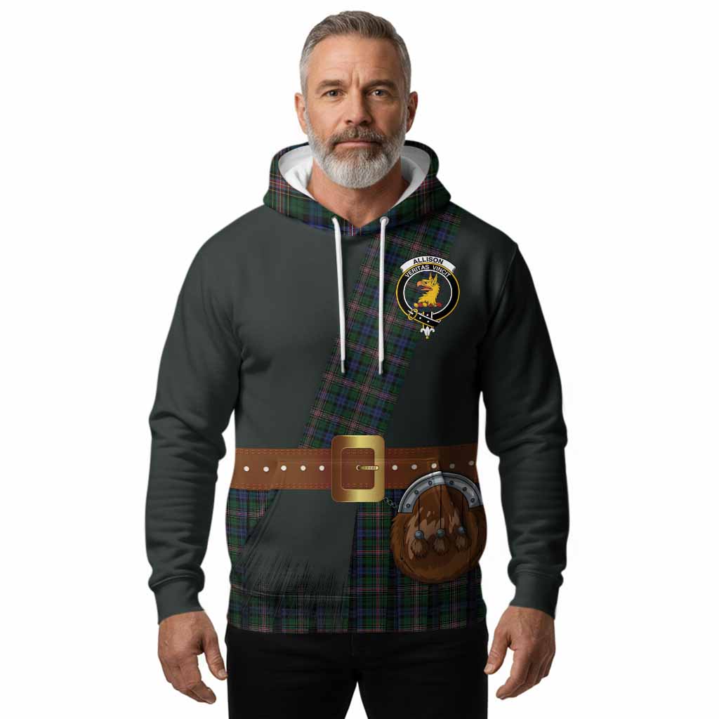 Allison Tartan Crest Hoodie Kilt Costume Style