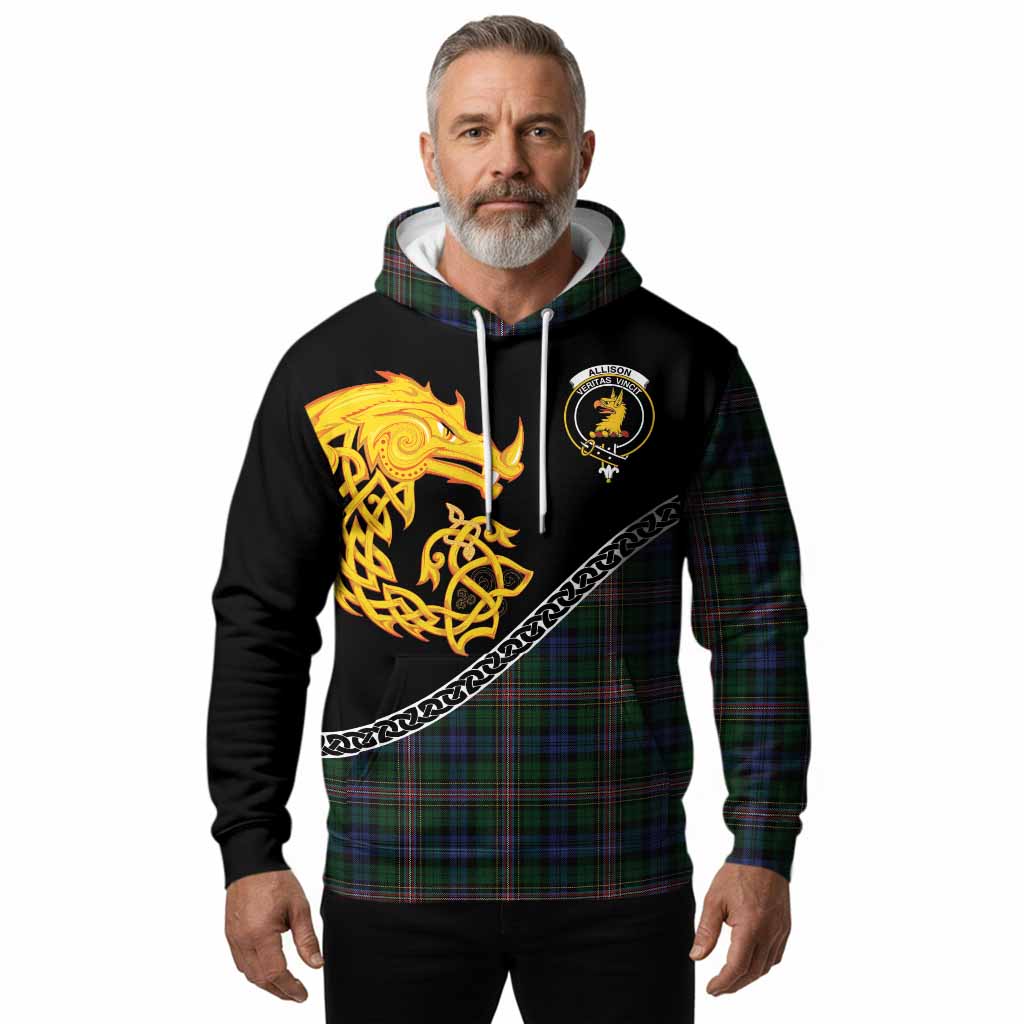Allison Tartan Crest Hoodie Legendary Dragon Knot Half Style