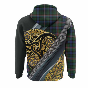 Allison Tartan Crest Hoodie Scottish Triskele Celtic