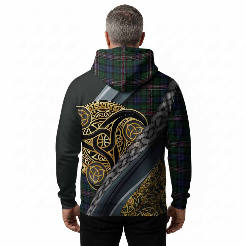 Allison Tartan Crest Hoodie Scottish Triskele Celtic