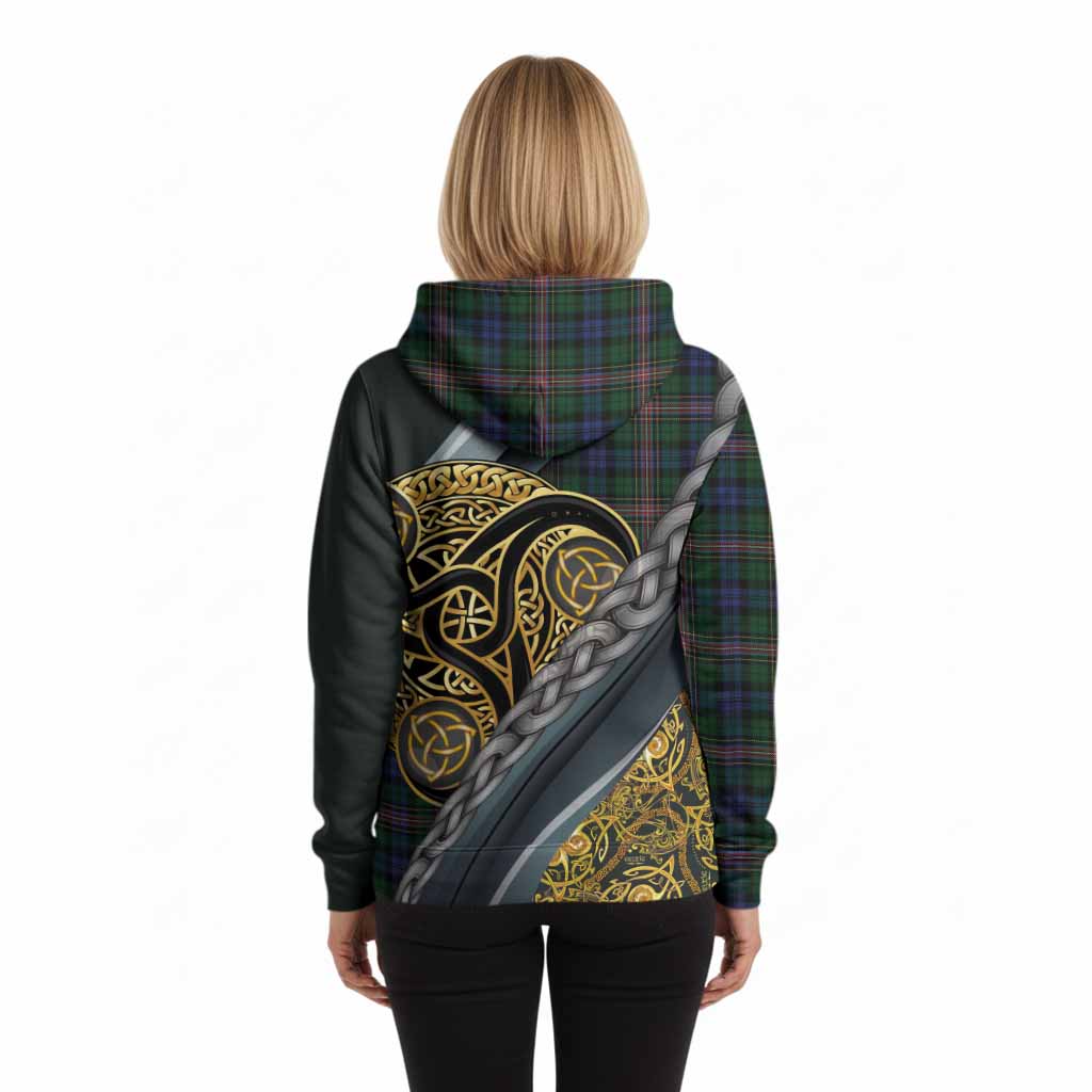 Allison Tartan Crest Hoodie Scottish Triskele Celtic