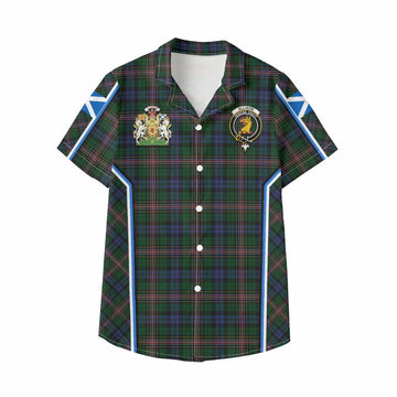 Allison Tartan Crest Kid Hawaiian Shirt Scotland Coat of Arm Flag Style