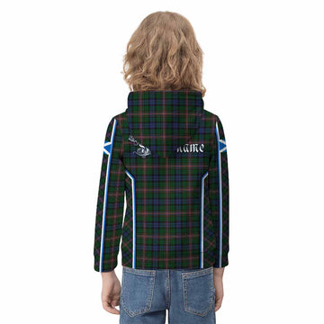 Allison Tartan Crest Kid Hoodie Scotland Coat of Arm Flag Style