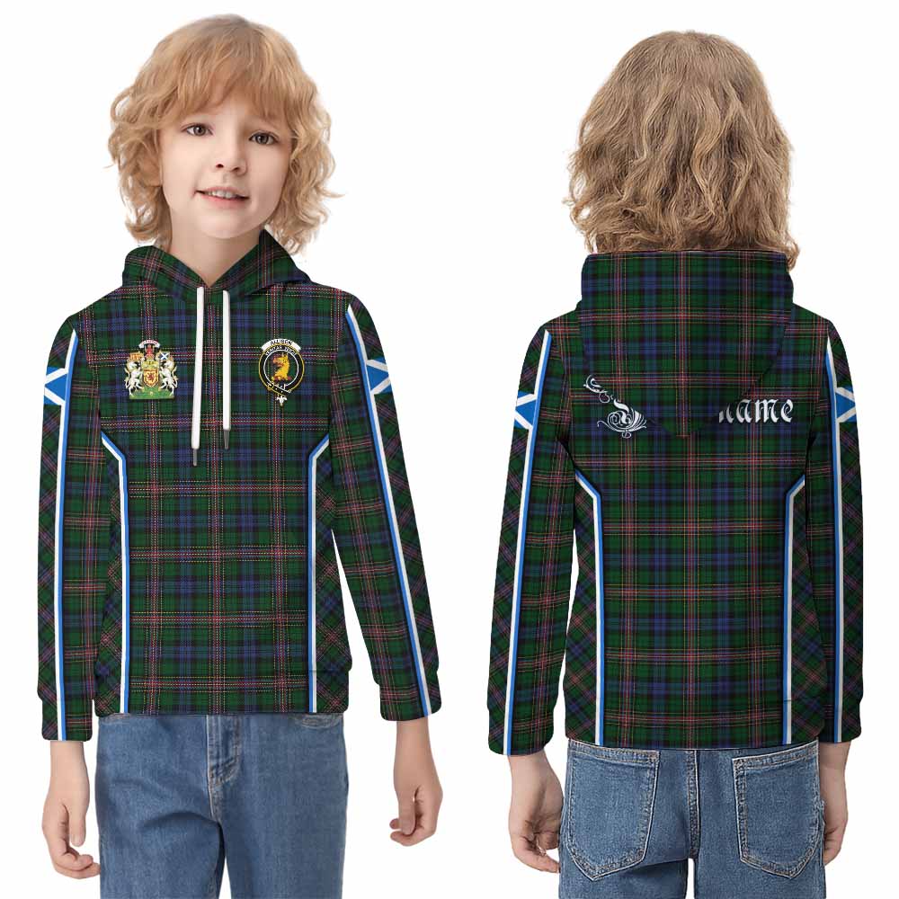 Allison Tartan Crest Kid Hoodie Scotland Coat of Arm Flag Style - Tartan Vibes Clothing
