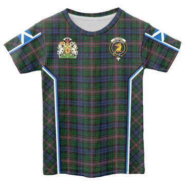 Allison Tartan Crest Kid T-shirt Scotland Coat of Arm Flag Style
