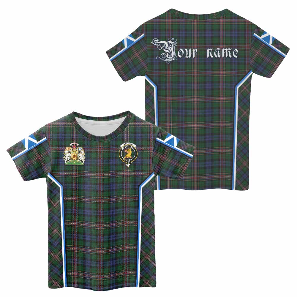 Allison Tartan Crest Kid T-shirt Scotland Coat of Arm Flag Style - Tartan Vibes Clothing