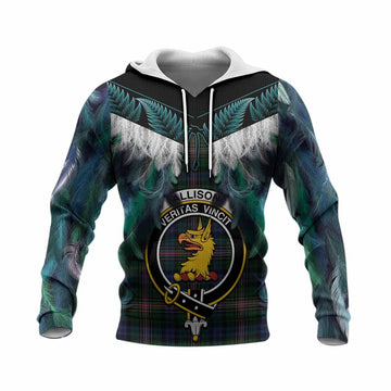 Allison Tartan Crest Knitted Hoodie New Zealand Maori Korowai Cloak