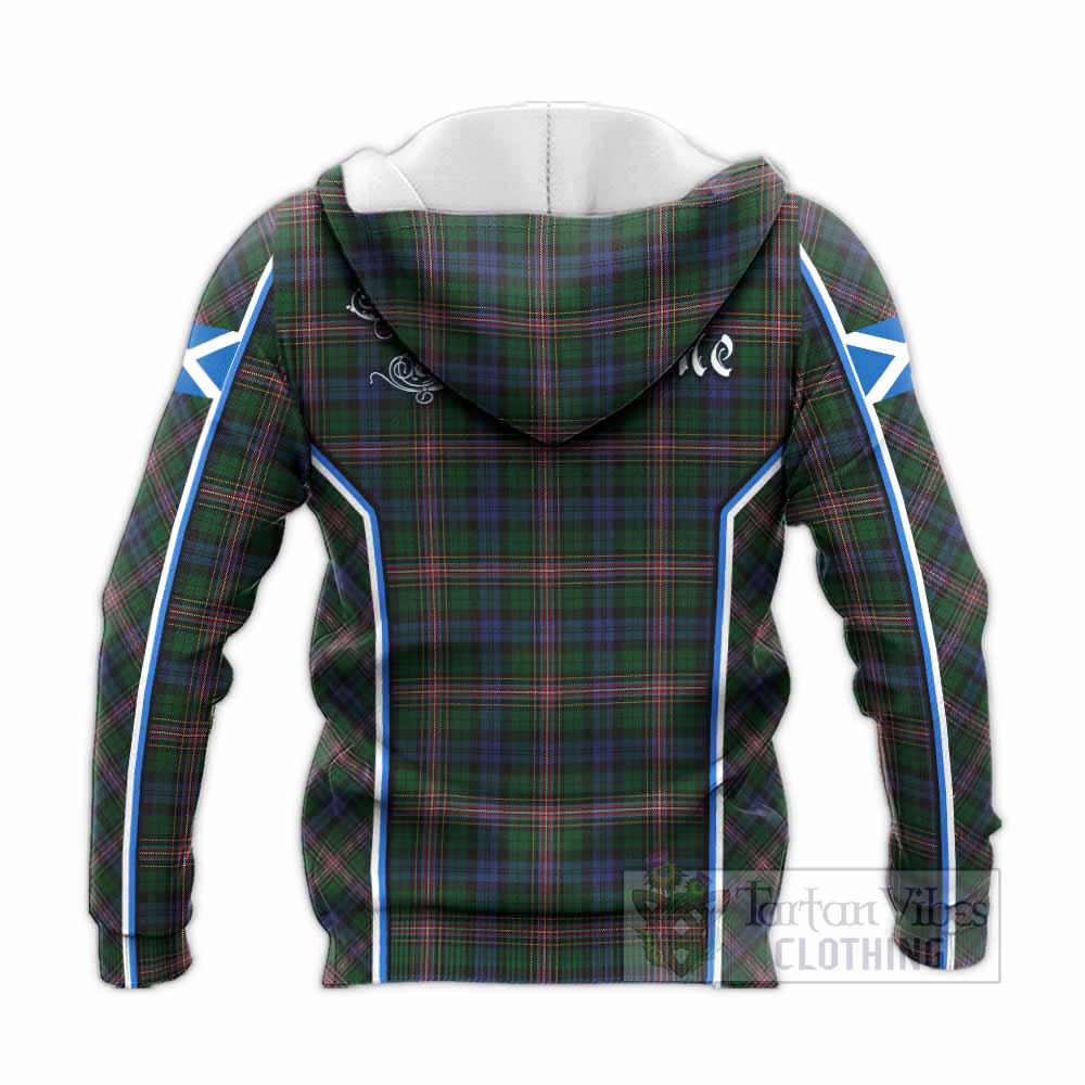 Allison Tartan Crest Knitted Hoodie Scotland Coat of Arm Flag Style - Tartan Vibes Clothing