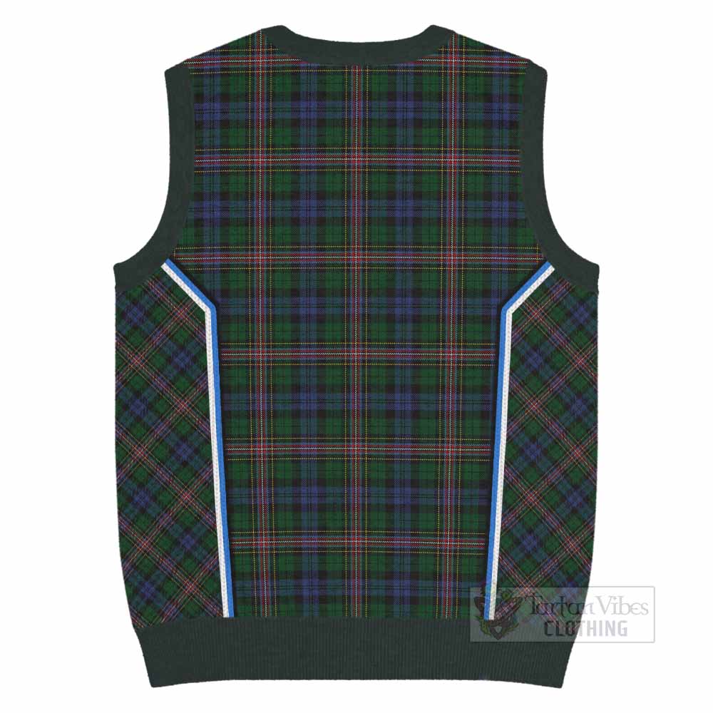 Allison Tartan Crest Knitted V-Neck Vest Scotland Coat of Arm Flag Style - Tartan Vibes Clothing