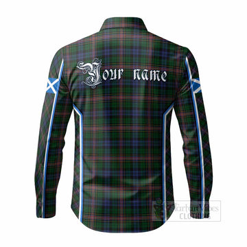Allison Tartan Crest Long Sleeve Button Shirts Scotland Coat of Arm Flag Style