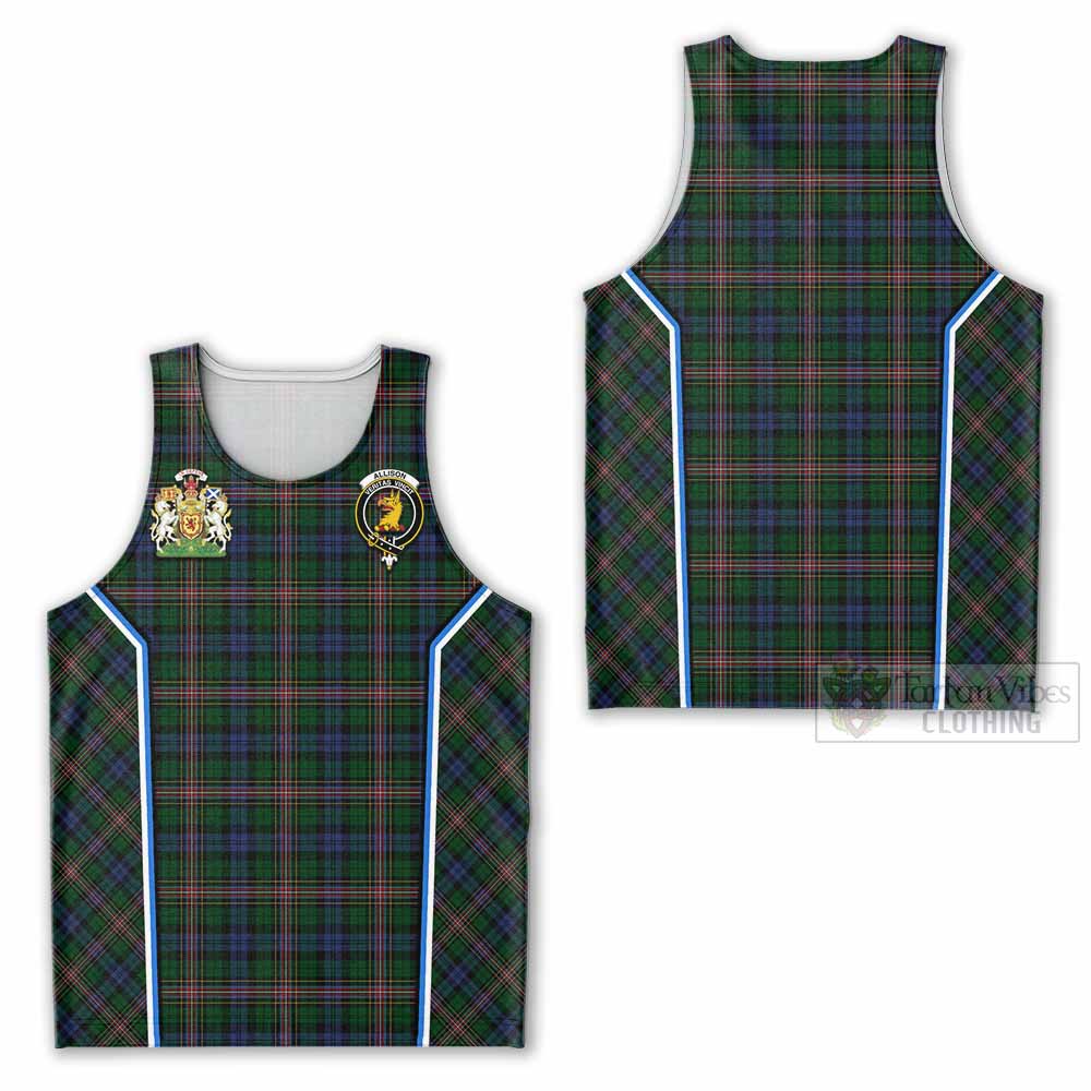 Allison Tartan Crest Men Tank Top Scotland Coat of Arm Flag Style - Tartan Vibes Clothing