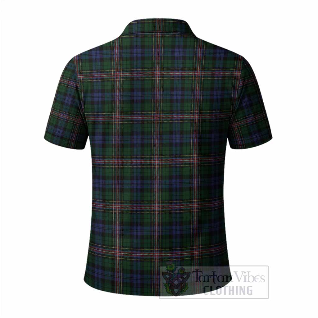 Allison Tartan Crest Polo Shirt Ferocious Lion Style