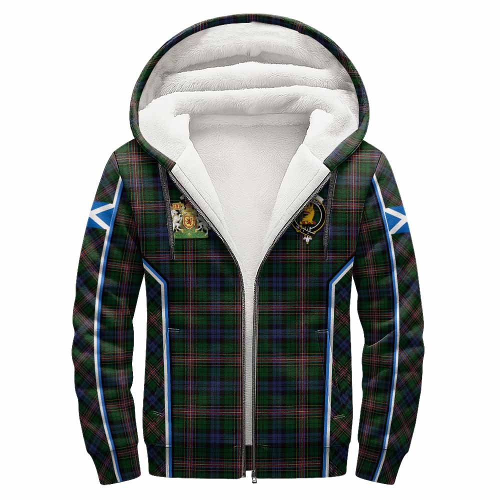 Allison Tartan Crest Sherpa Hoodie Scotland Coat of Arm Flag Style - Tartan Vibes Clothing