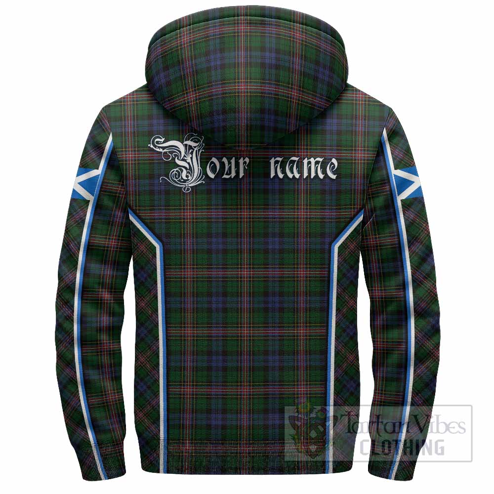 Allison Tartan Crest Sherpa Hoodie Scotland Coat of Arm Flag Style - Tartan Vibes Clothing