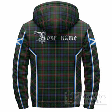 Allison Tartan Crest Sherpa Hoodie Scotland Coat of Arm Flag Style