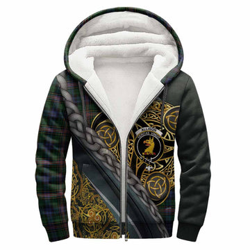 Allison Tartan Crest Sherpa Hoodie Scottish Triskele Celtic