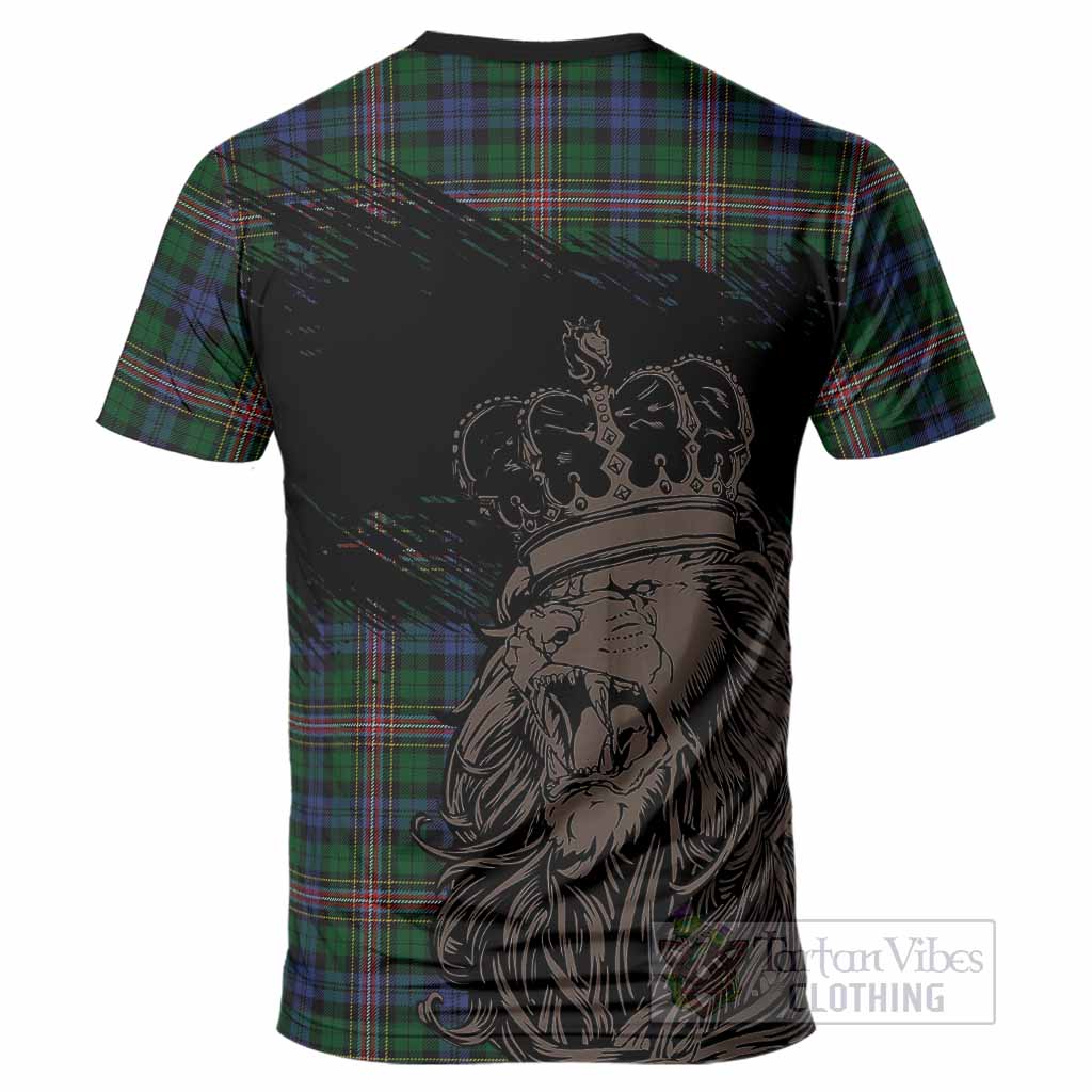 Allison Tartan Crest T-Shirt Crowned Lion Heritage Style