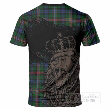 Allison Tartan Crest T-Shirt Crowned Lion Heritage Style