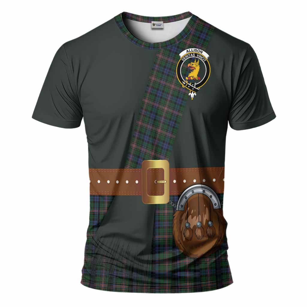 Allison Tartan Crest T-Shirt Kilt Costume Style
