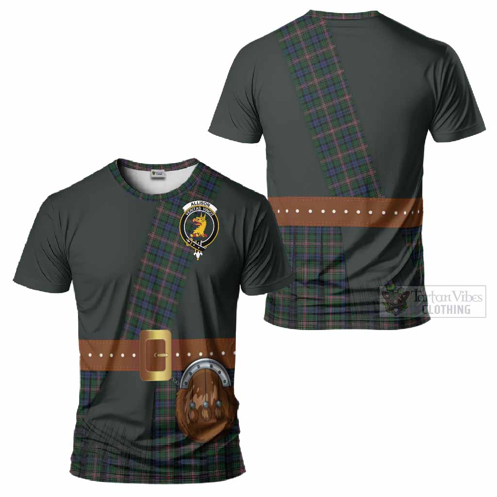 Allison Tartan Crest T-Shirt Kilt Costume Style