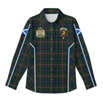 Allison Tartan Crest Women Casual Shirt Scotland Coat of Arm Flag Style - Tartan Vibes Clothing