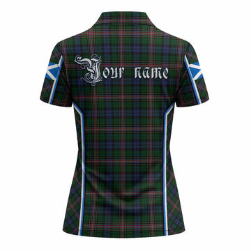 Allison Tartan Crest Women's Polo Shirt Scotland Coat of Arm Flag Style