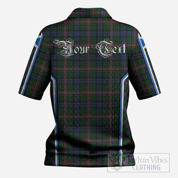 Allison Tartan Crest Women’s Polo Sweater Top Scotland Coat of Arm Flag Style