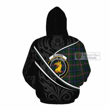 Allison Tartan Family Crest Cotton Hoodie Celtic Scottish Thistle Floral