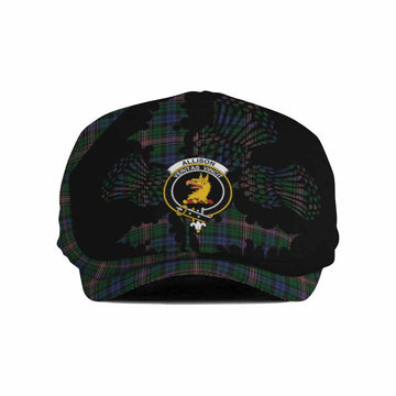 Allison Tartan Family Crest Flat Cap, Jeff Cap Scotland Thistle Floral