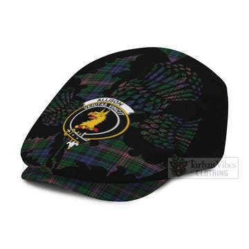 Allison Tartan Family Crest Flat Cap, Jeff Cap Scotland Thistle Floral