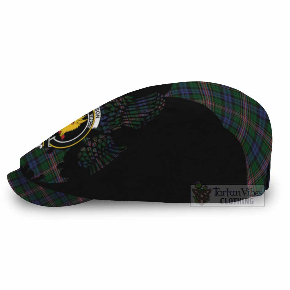 Allison Tartan Family Crest Flat Cap, Jeff Cap Scotland Thistle Floral