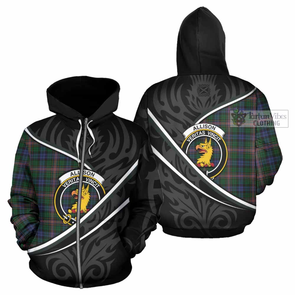 Allison Tartan Family Crest Hoodie Celtic Scottish Thistle Floral - Tartan Vibes Clothing