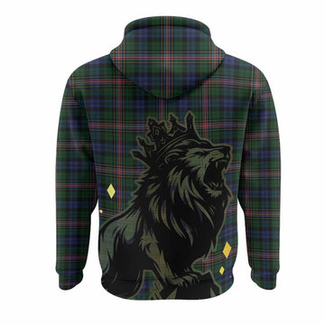 Allison Tartan Family Crest Hoodie Crowned Lion Roaring