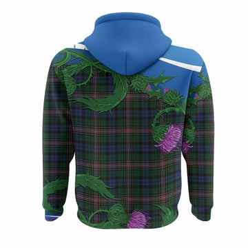 Allison Tartan Family Crest Hoodie Thistle in Minimalism