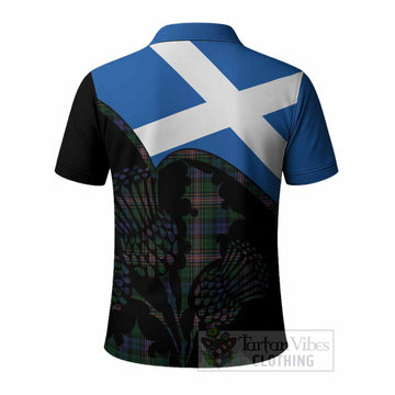 Allison Tartan Family Crest Polo Shirt Scotland Thistle Floral Flag Style