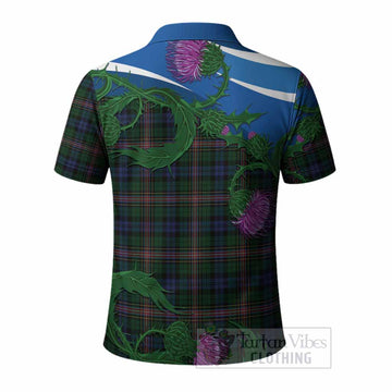 Allison Tartan Family Crest Polo Shirt Thistle in Minimalism