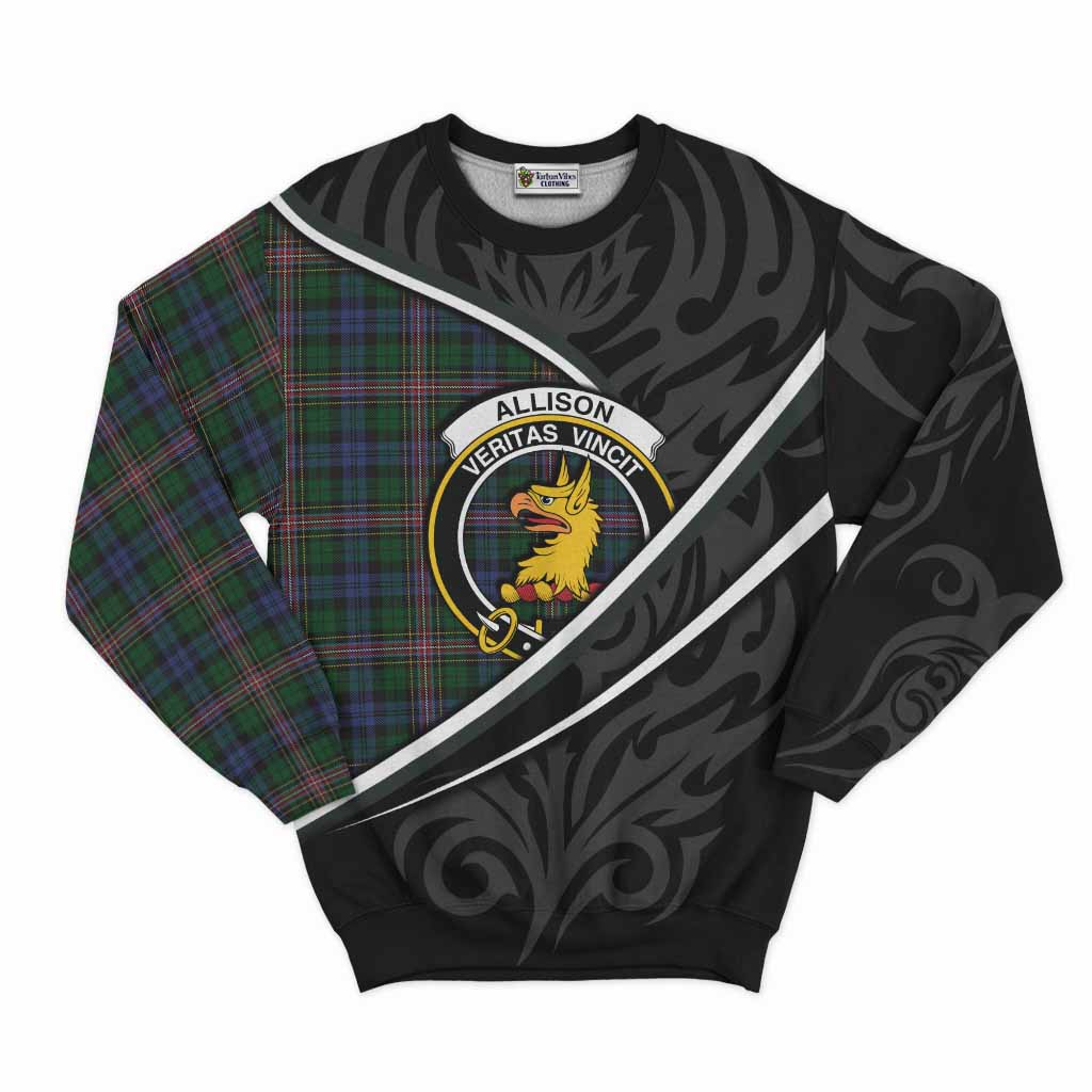 Allison Tartan Family Crest Sweatshirt Celtic Scottish Thistle Floral - Tartan Vibes Clothing