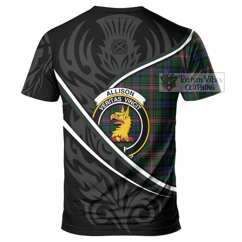 Allison Tartan Family Crest T-shirt Celtic Scottish Thistle Floral - Tartan Vibes Clothing