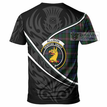 Allison Tartan Family Crest T-shirt Celtic Scottish Thistle Floral - Tartan Vibes Clothing