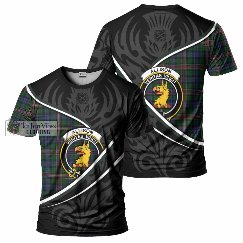 Allison Tartan Family Crest T-shirt Celtic Scottish Thistle Floral - Tartan Vibes Clothing