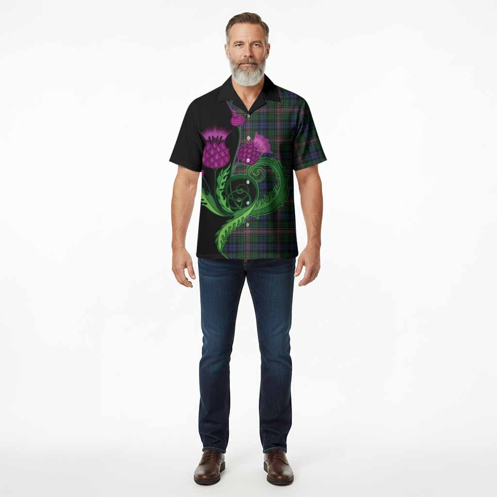 Allison Tartan Hawaiian Shirt Traditional Scottish Thistle
