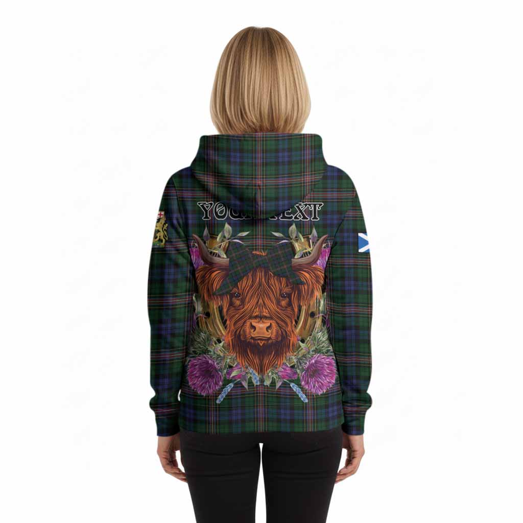 Allison Tartan Hoodie Scottish Thistle Heilan Coo