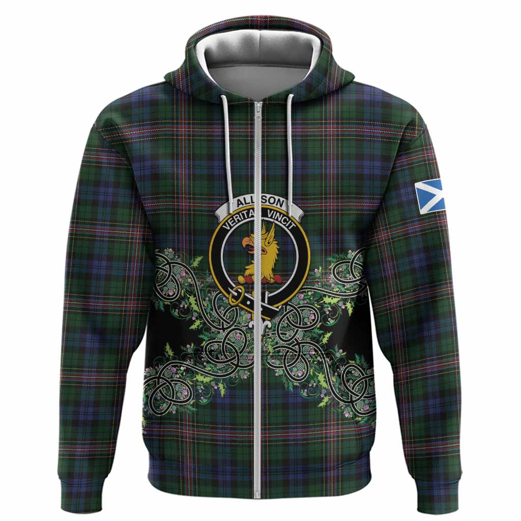 Allison Tartan Hoodie Thistle Scottish Spirit