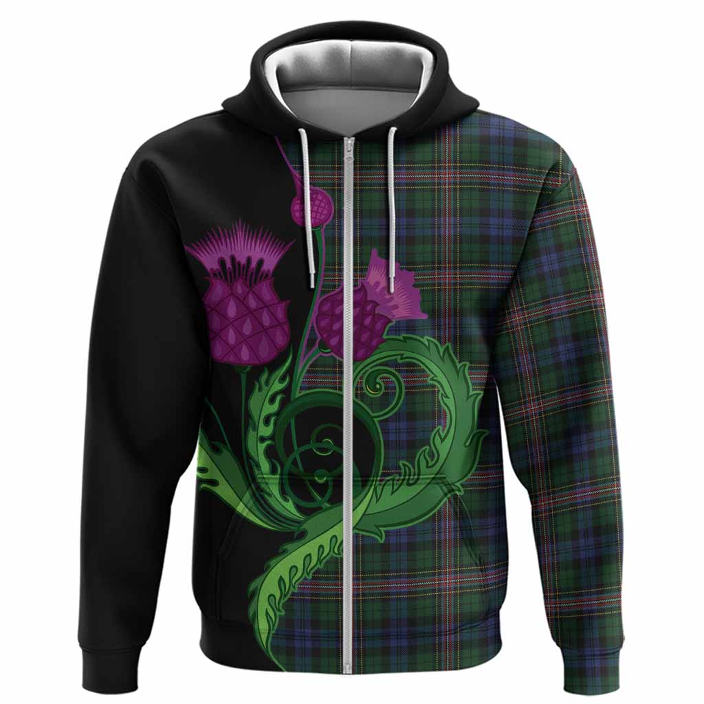 Allison Tartan Hoodie Traditional Scottish Thistle