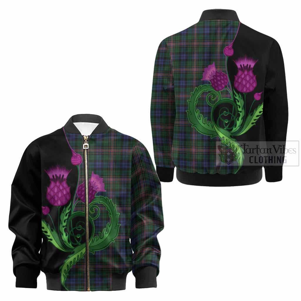Allison Tartan Kid Bomber Jacket Traditional Scottish Thistle