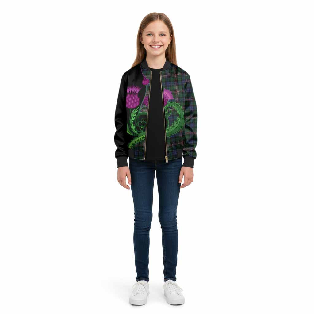 Allison Tartan Kid Bomber Jacket Traditional Scottish Thistle